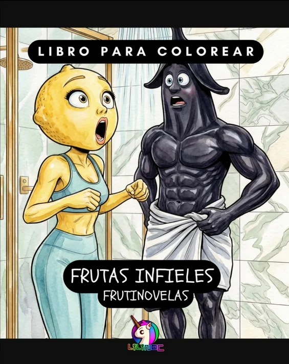 Libro de colorear Frutas Infieles: Frutinovelas